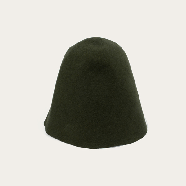 Vintage Green Wool Felt Hat Bodies For Wholesale