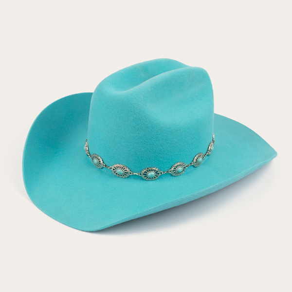 Turquoise Bead Cowboy Hat Western Hat For Women & Men